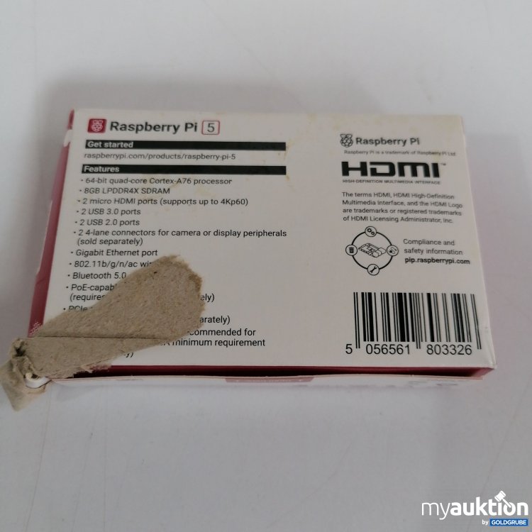 Artikel Nr. 827510 Artikel Nr. 827510: Raspberry Pi5 8GB Ram