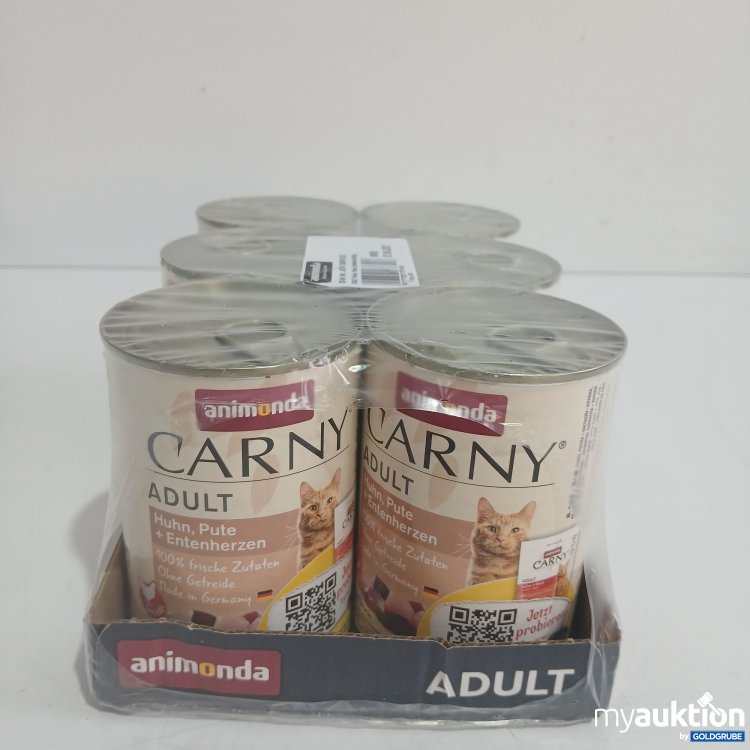 Artikel Nr. 852510: Animonda carny Adult Katzenfutter Huhn, Pute, Entenherzen 6x400g