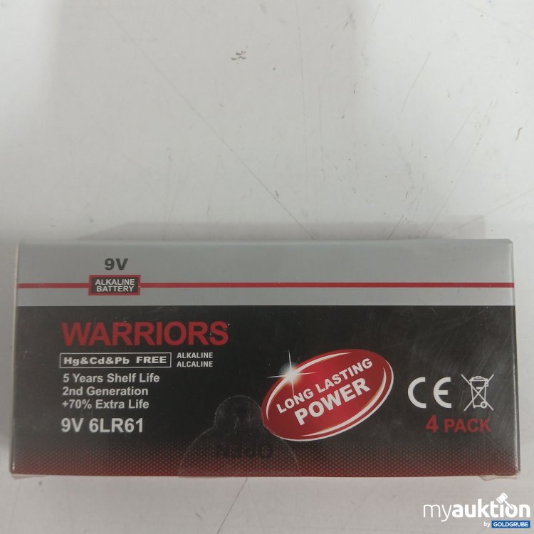 Artikel Nr. 970510 Artikel Nr. 970510: Warriors Hg&Cd&Pb free ,9V 6LR61, 4Stück