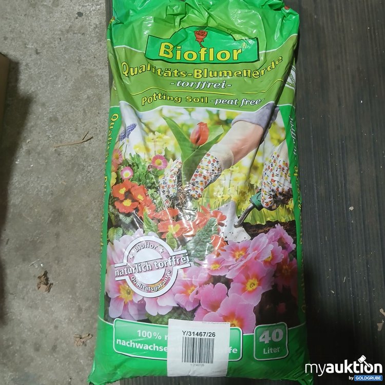 Artikel Nr. 993510 Artikel Nr. 993510: Bioflor Qualitäts-Blumenerde torffrei 40L