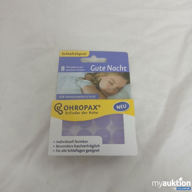 Artikel Nr. 361511 Artikel Nr. 361511: Ohropax Ohrstöpsel 8 Stück