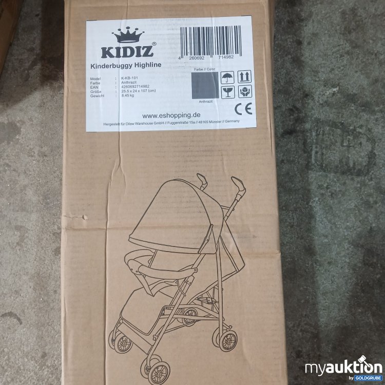 Artikel Nr. 444511 Artikel Nr. 444511: Kidiz Kinderbuggy Highline Anthrazit K-KB-101