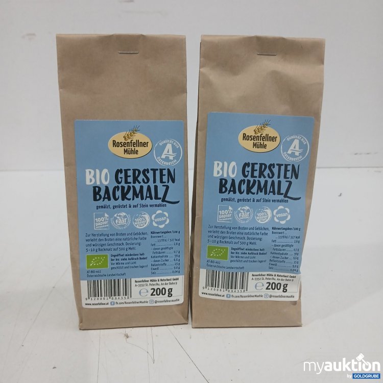 Artikel Nr. 466511 Artikel Nr. 466511: Rosenfellner Mühle Bio Gersten Backmalz 200 g
