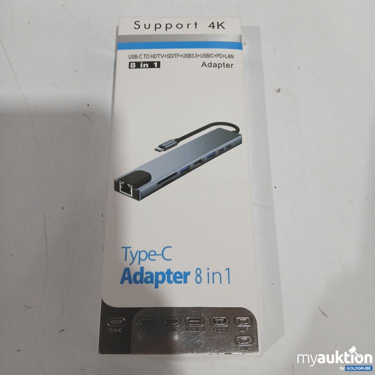 Artikel Nr. 914511: Support 4K Type-C Adapter 8in1  