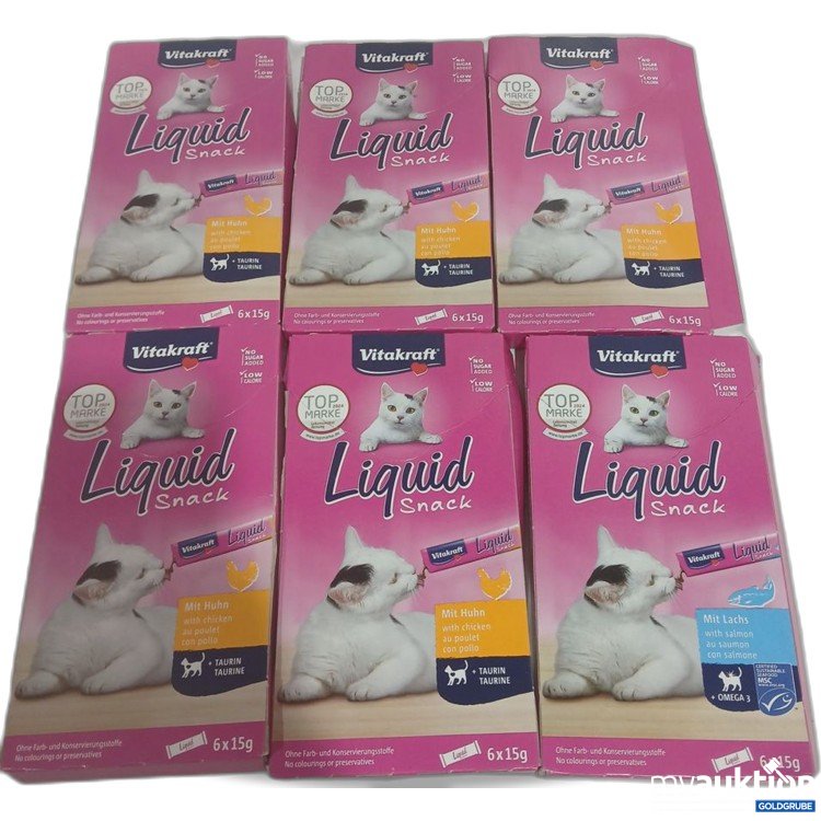 Artikel Nr. 960511: Vitakraft Liquid Snack Katzenleckerlis 6x( 6x15g)