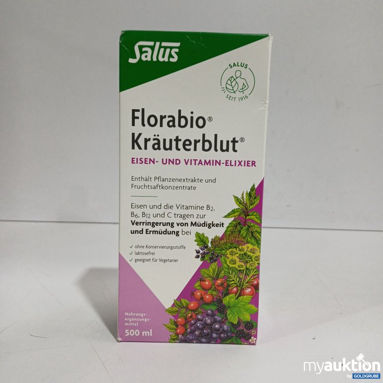 Artikel Nr. 962511: Salus Florabio Kräuterblut Eisen & Vitamin Elixier 500ml 