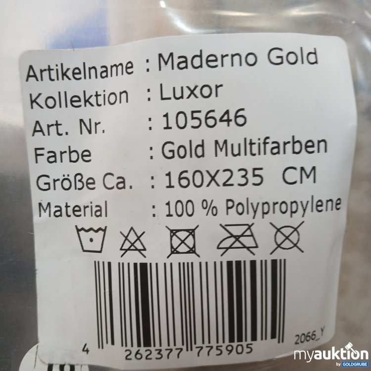 Artikel Nr. 478512: Maderno Gold Teppich Luxor Art.-Nr. 105646 (160 x 235 cm, Gold Multifarben, 100% Polypropylene)
