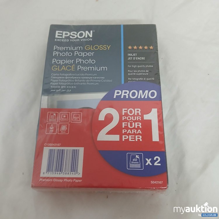 Artikel Nr. 815512 Artikel Nr. 815512: Epson Premium Photo Paper 40 Sheets x2er Pack