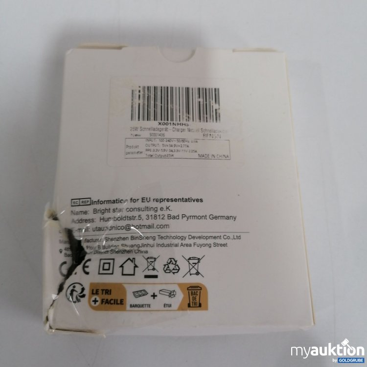 Artikel Nr. 827512 Artikel Nr. 827512: 25W USB-C Charger Schnellladegerät