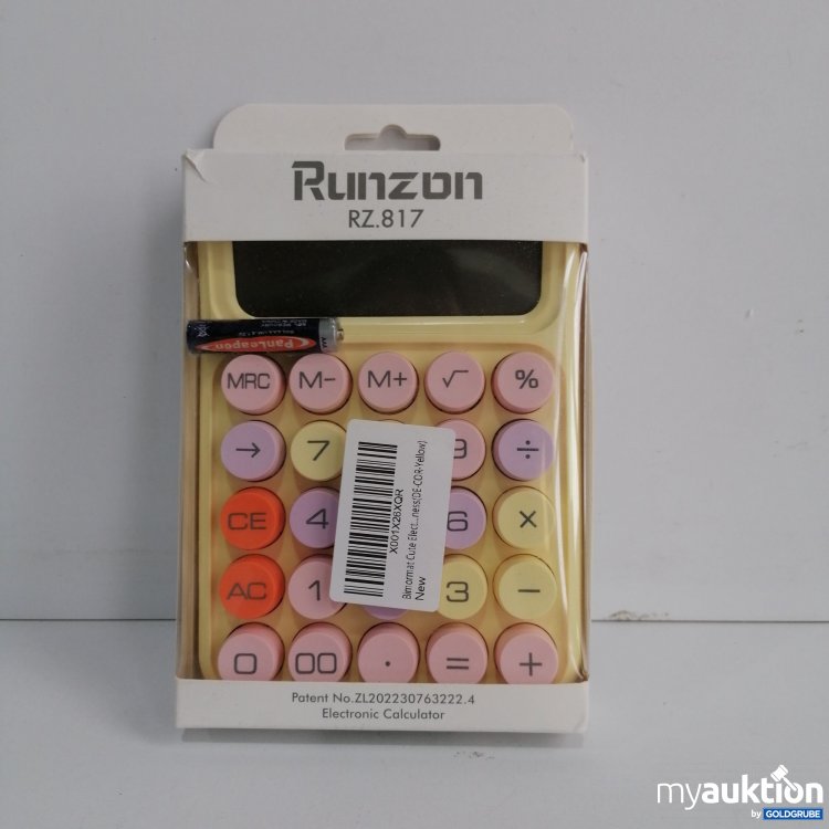 Artikel Nr. 832512 Artikel Nr. 832512: Runzon RZ. 817 Taschenrechner gelb/Bunte Tasten