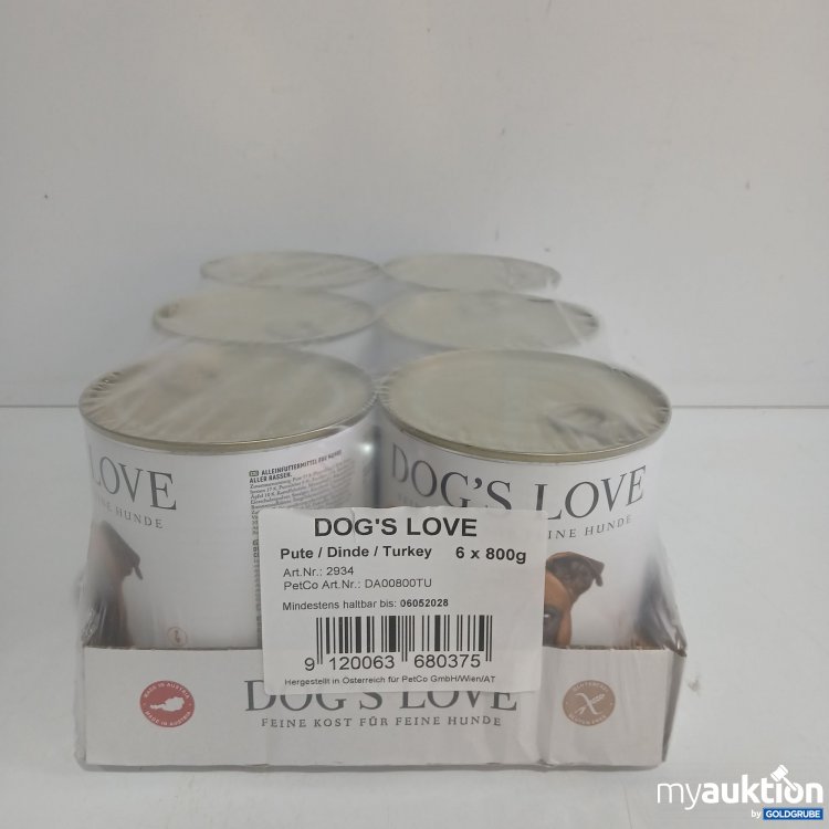 Artikel Nr. 852512: Dogs Love Hundefutter Pute 6x800g