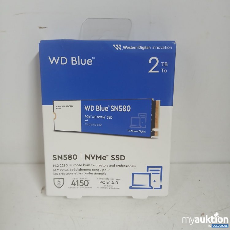 Artikel Nr. 875512: WD Blue 2TB SN580 NVMe SSD 