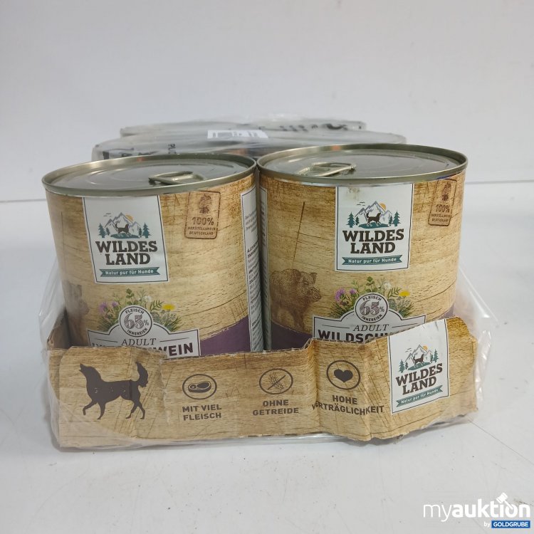 Artikel Nr. 885512: Wildes Land Adult Wildschwein mit Pastinaken, Brombeeren, Wildkräutern & Distelöl 6x800g