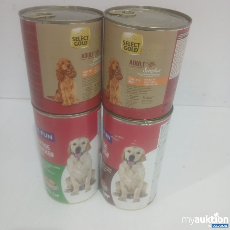 Artikel Nr. 890512 Artikel Nr. 890512: Diverses Hundefutter 2mal1240g + 2mal 800g