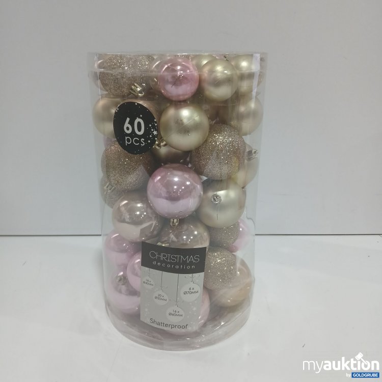 Artikel Nr. 912512 Artikel Nr. 912512: Christmas Decoration Weihnachtskugeln 60 Stück