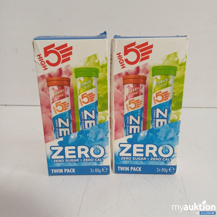 Artikel Nr. 983512: High5 ZERO Brausetabletten in den Geschmacksrichtungen Beere und Zitrone, 2x160g