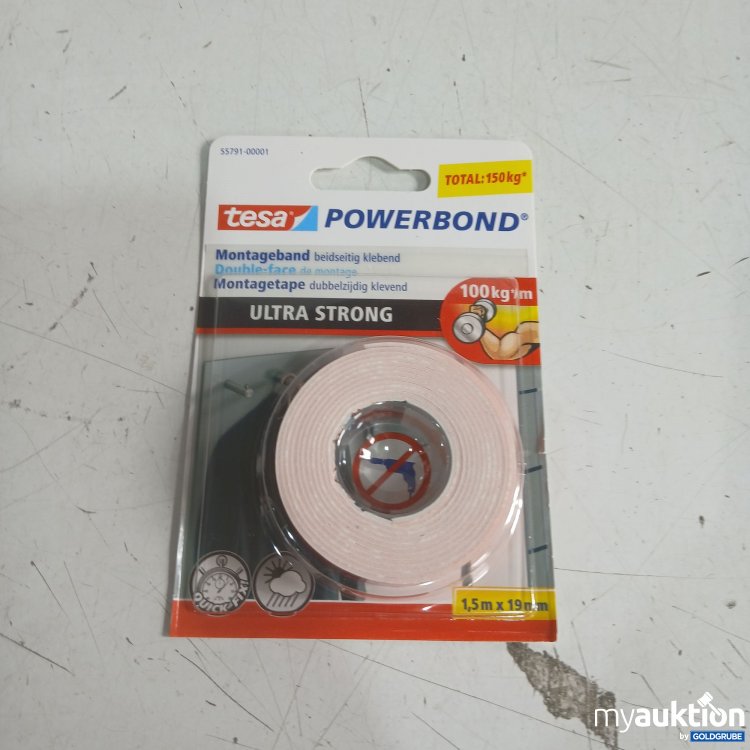 Artikel Nr. 992512: Tesa Powerbond Montageband 1,5m x 19mm 
