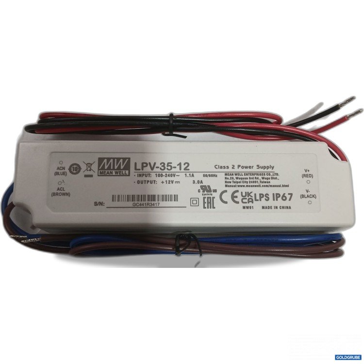 Artikel Nr. 443513: MW Mean Well LBV-35-12 Class Power Supply 