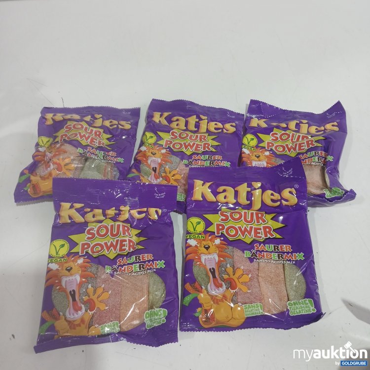 Artikel Nr. 460513 Artikel Nr. 460513: Katjes Sour Power Saurer Bändermix je 200g
