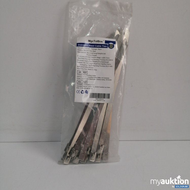 Artikel Nr. 850513: Mgc Tol Box Stainless steel Cable Ties 7.9mm, 30 Stk