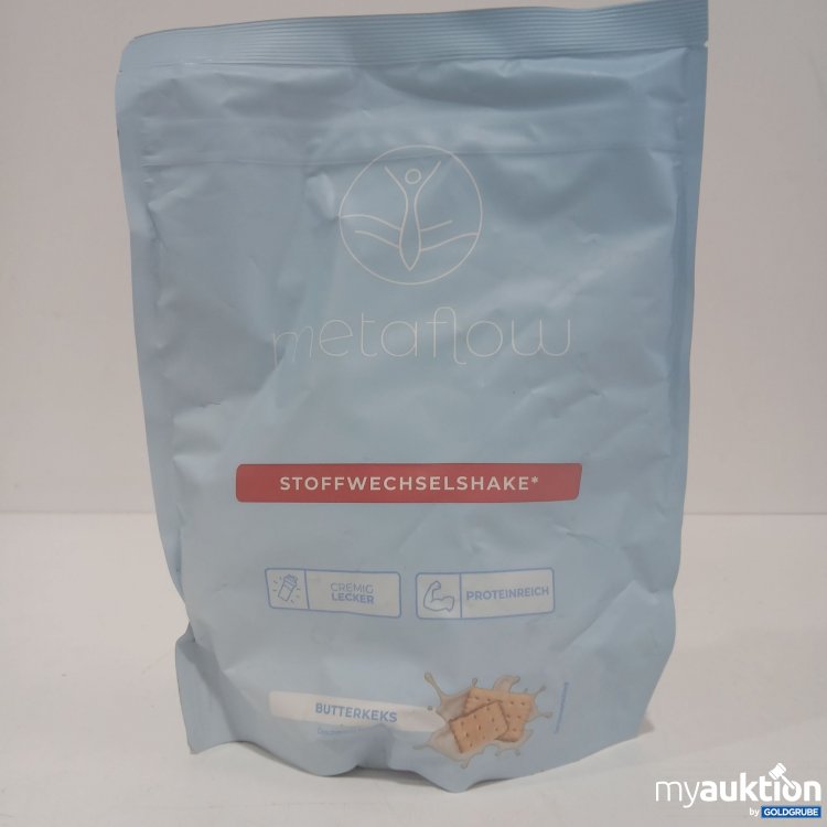 Artikel Nr. 862513: Metaflow Stoffwechselshake cremig lecker proteinreich Butterkeks Geschmack 450g