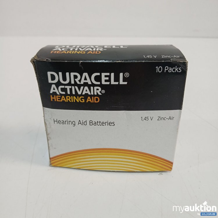 Artikel Nr. 877513: Duracell Activair Hearing Aid Batteries 10Pack 1.45V 