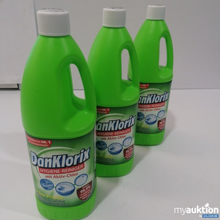 Artikel Nr. 886513: DanKlorix Hygiene Reiniger Grüne Frische 3x1,5l