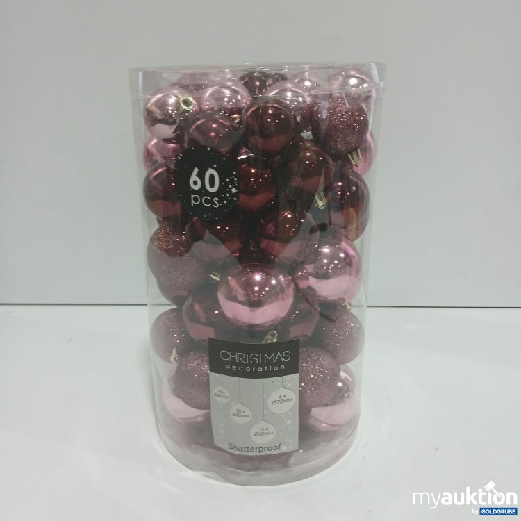 Artikel Nr. 912513 Artikel Nr. 912513: Christmas Decoration Weihnachtskugeln 60 Stück