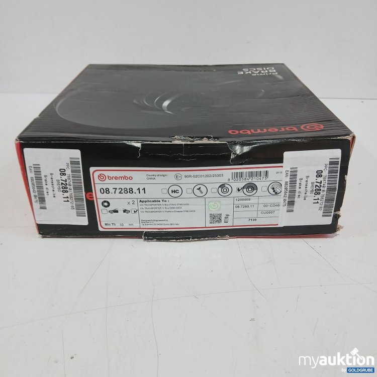 Artikel Nr. 982513 Artikel Nr. 982513: Brembo Prime Brake Disc 08.7288.11 2stk Bremsscheibe