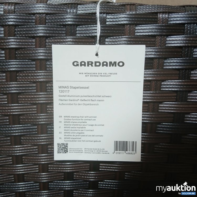Artikel Nr. 993513 Artikel Nr. 993513: Gardamo Minas Stapelsessel 120117 braun 2Stk