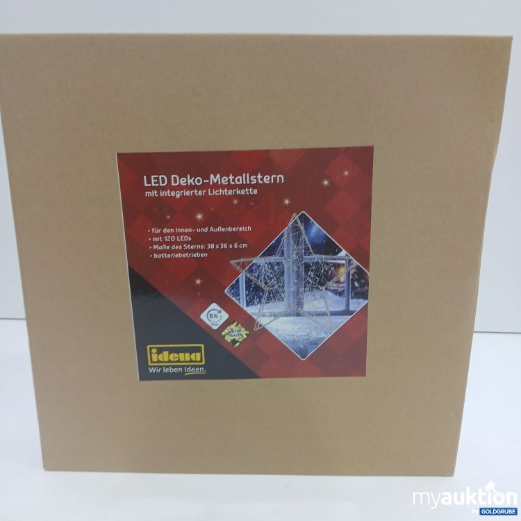 Artikel Nr. 438514: Idena LED Deko-Metallstern 38x36x6cm