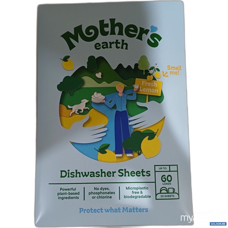 Artikel Nr. 526514: Mother's Earth Spülmaschinen-Blätte, Fresh Lemon, 30 Blätter 