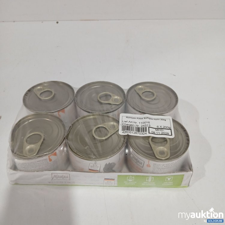 Artikel Nr. 808514: Mjamjam Katzenfutter saftiges Huhn 6x200g