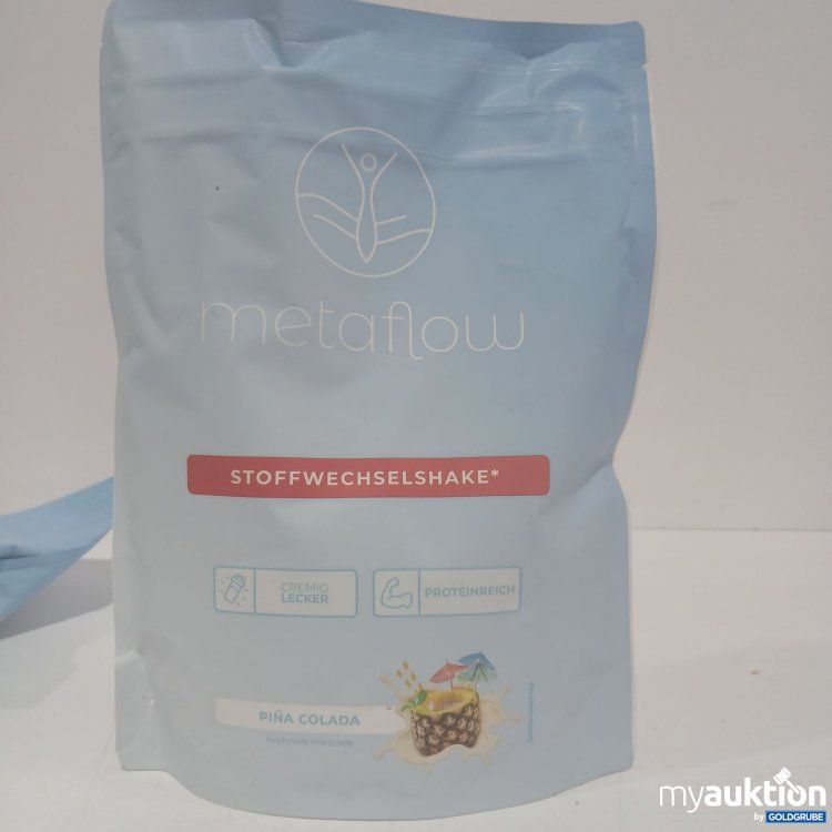 Artikel Nr. 862514: Metaflow Stoffwechselshake cremig lecker proteinreich Pina Colada Geschmack 450g