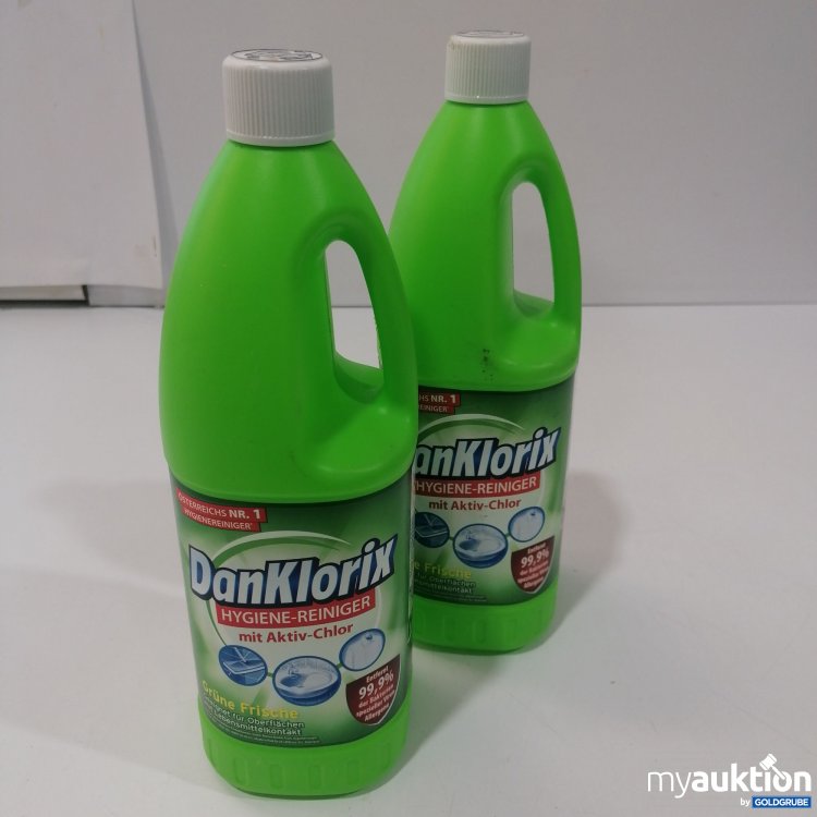 Artikel Nr. 886514: DanKlorix Hygiene Reiniger Grüne Frische 2x1,5l