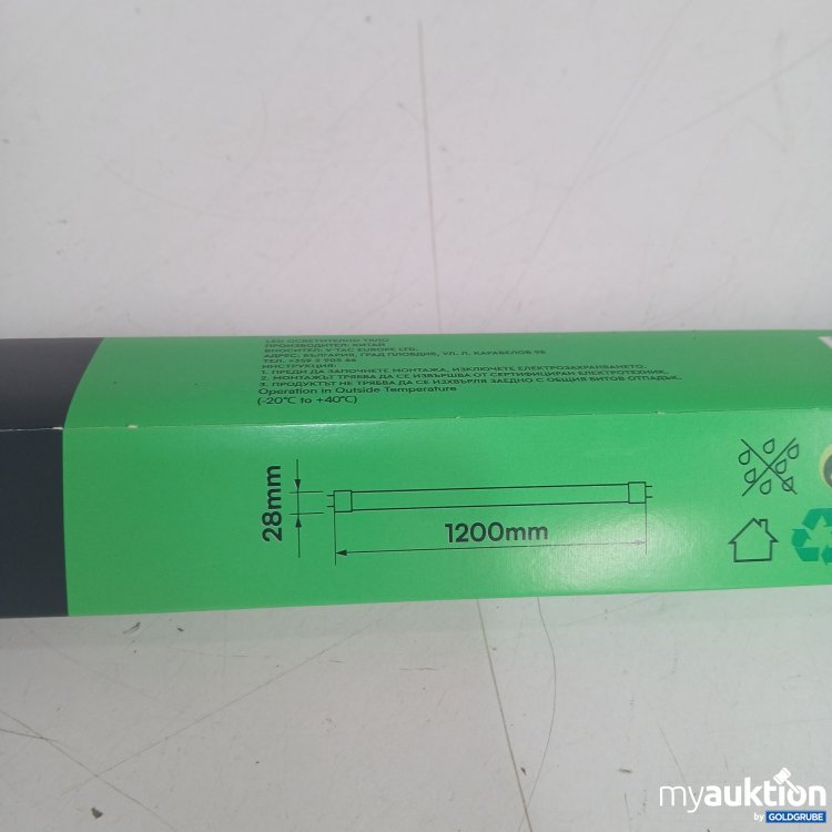 Artikel Nr. 959514: V-Tac LED Tube Nano-Plastic G13 18Watts 1850Lumens 28mm x 1200mm 