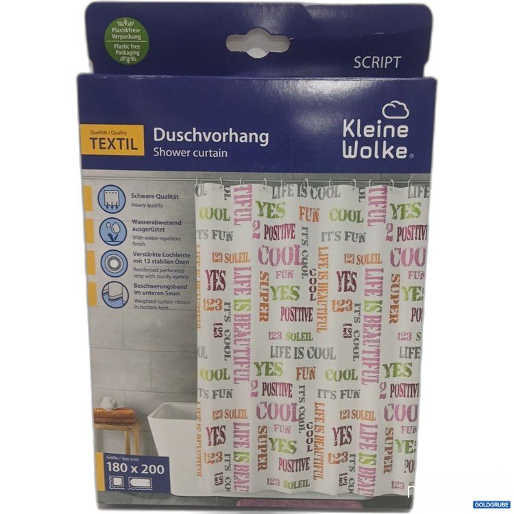 Artikel Nr. 447515: Kleine Wolke Duschvorhang TEXTIL 180x200 cm