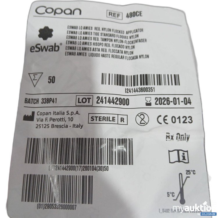 Artikel Nr. 524515: Copan reg. Tampon Nylon-Flockenfaser 50Stk 