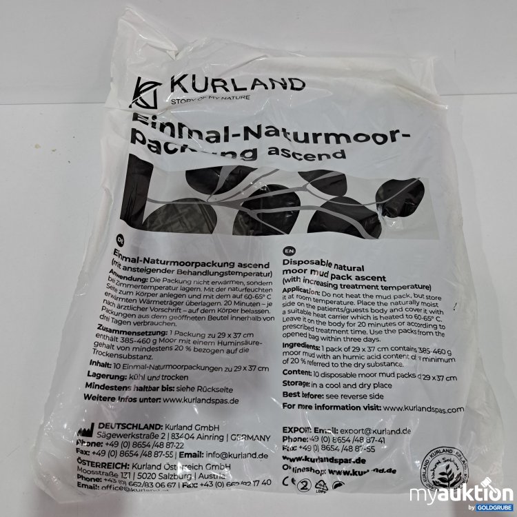 Artikel Nr. 817515 Artikel Nr. 817515: Kurland Einmal Naturmoor Packung ascend ~385-460 g