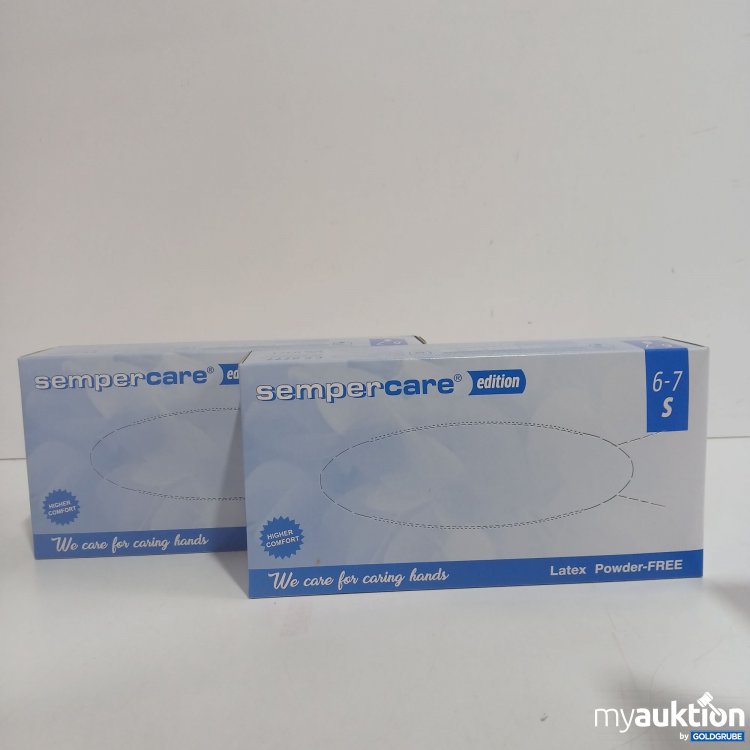 Artikel Nr. 854515 Artikel Nr. 854515: Semper Care Latex Powder Free Handschuhe 6-7 S