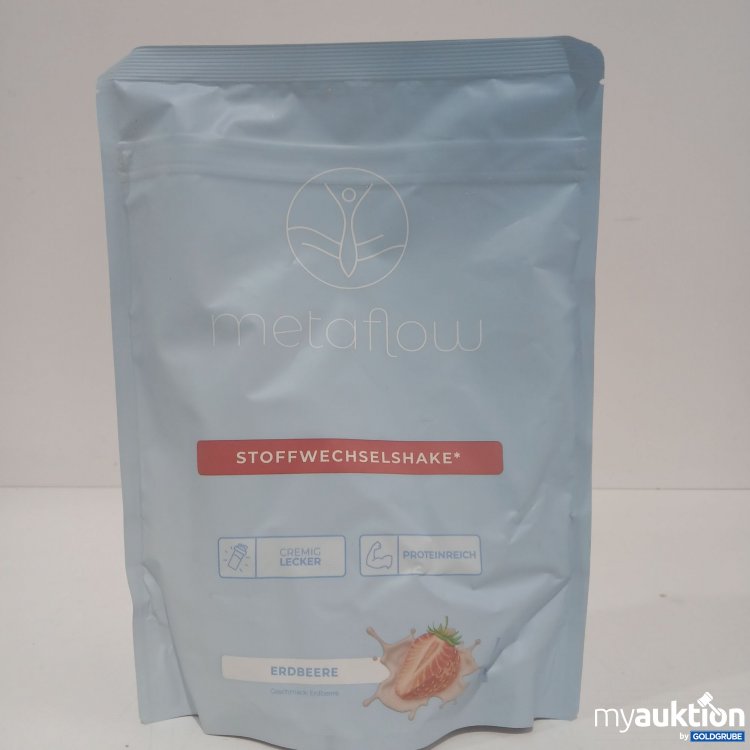 Artikel Nr. 862515: Metaflow Stoffwechselshake cremig lecker proteinreich Erdbeere Geschmack 450g