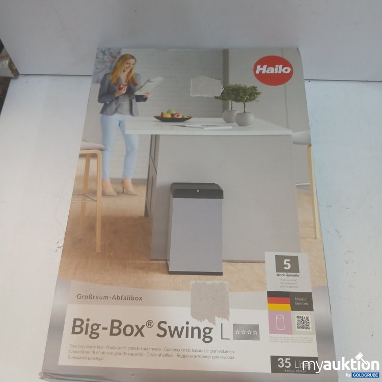 Artikel Nr. 941515: Hailo Big-Box Swing L Abfallbox 35 Liter Größe 33,9 x 26 cm