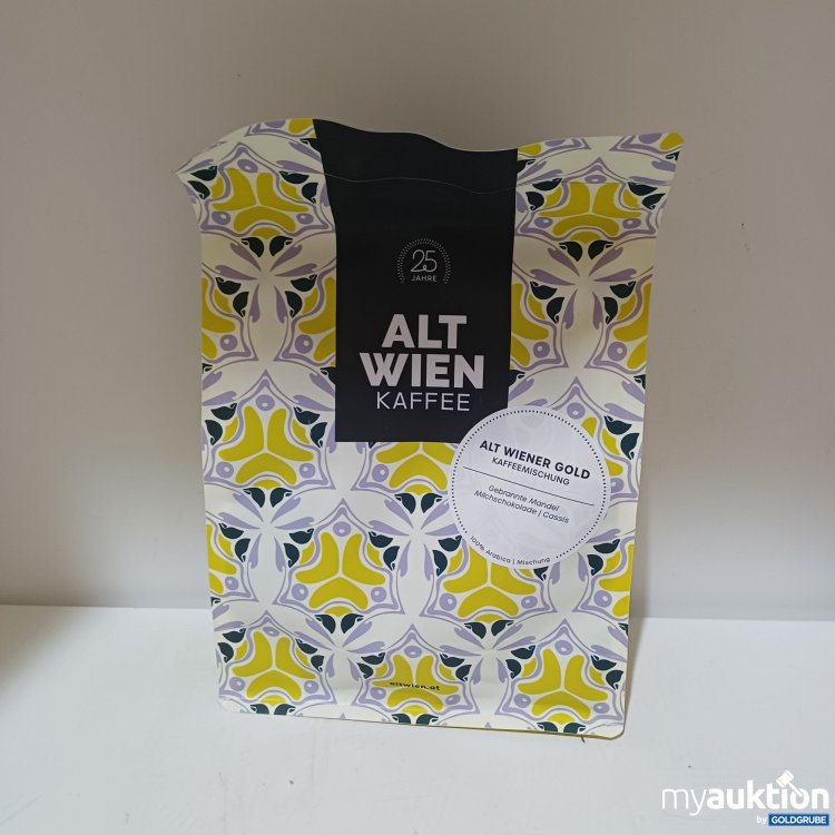 Artikel Nr. 985515: Alt Wiener Kaffee, Alt Wiener Gold Kaffeemischung, gebrannte Mandeln, Milchschokolade, Cassis, 500g