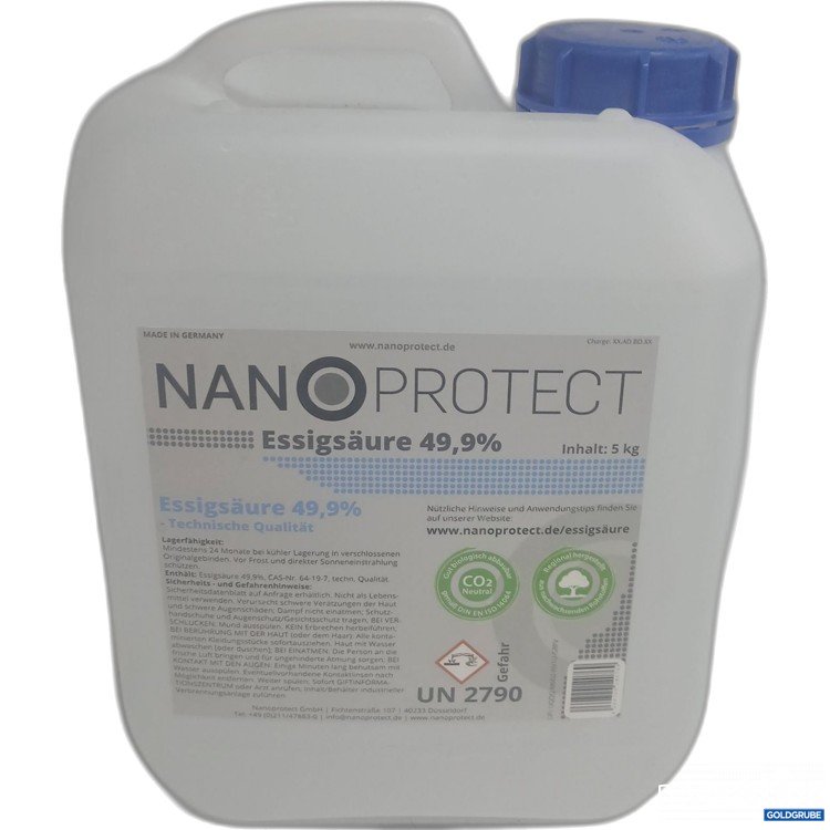 Artikel Nr. 990515: Nano Protect Essigsäure 49,9% 5kg 
