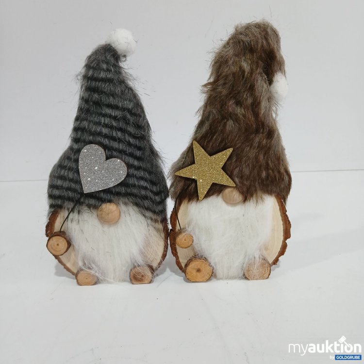 Artikel Nr. 811516 Artikel Nr. 811516: Weltbild Baumstammfiguren Wichtel "Snorre & Jonte" 2er Set