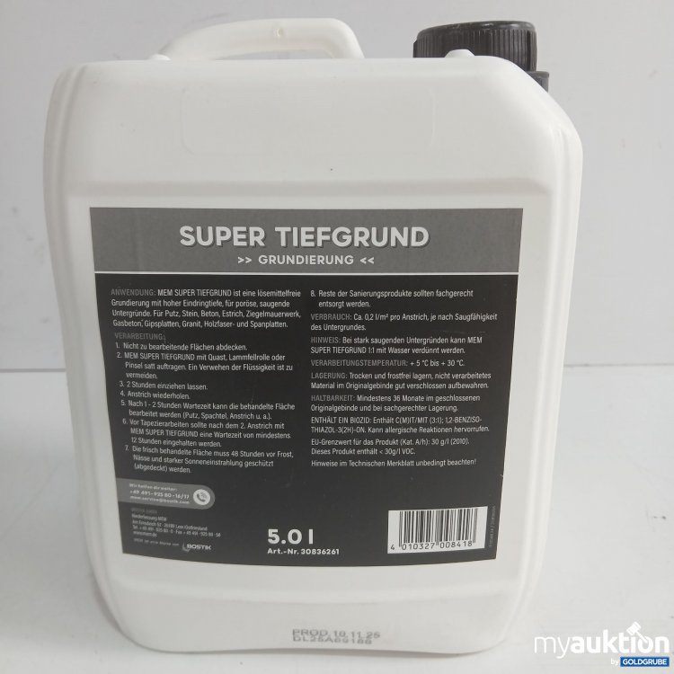 Artikel Nr. 981516: Mem Super Tiefgrund Grundierung 5L