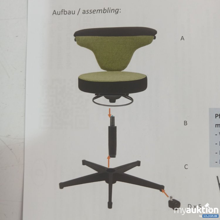 Artikel Nr. 446517 Artikel Nr. 446517: Mayer Sitzmöbel Stuhl Modell 1251/ 1252 Farbe blau