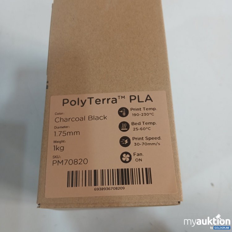 Artikel Nr. 465517 Artikel Nr. 465517: Polymaker PolyTerra PLA 1kg 1,75 mm Charcoal Black