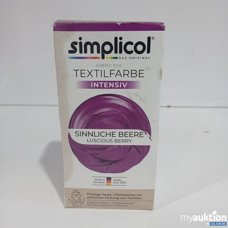 Artikel Nr. 894517: Simplicol Textilfarbe intensiv Sinnliche Beere 150ml + 400g