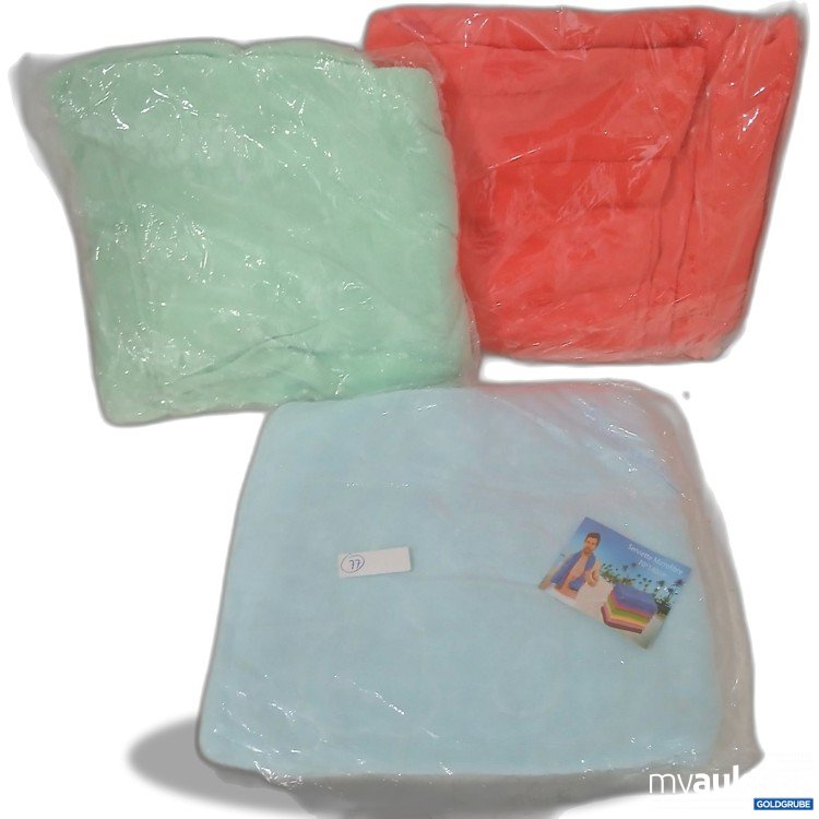 Artikel Nr. 930517: Mikrofaser Handtuch hellblau, mint, orange 70x140cm 3Pack